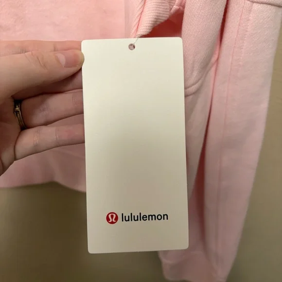Lululemon Scuba Oversized Pullover Wordmark Strawberry Milkshake Pink XL/XXL - Picture 12 of 14